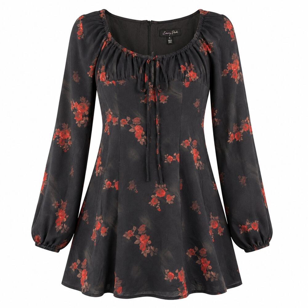 NWT Emory Park Rose Floral Mini Dress Small